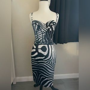 Roberto Cavalli Just Cavalli Bustier/Corset Animal Print Dress